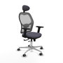 PIQUERAS Y CRESPO Silla de oficina Jorquera con mecanismo Sincro/Traslack, Gris