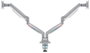 Kensington Brazo Dual SmartFit de Altura Ajustable para Monitores de 13-32 pulgadas, Gris