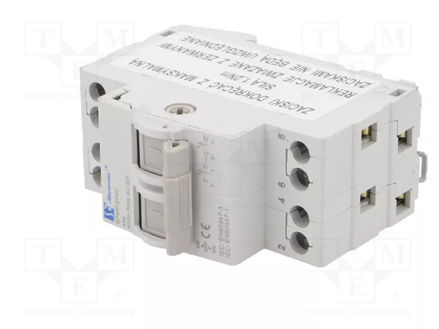 SPAMEL Interruptor de red-generador 2 polos 40A IP20