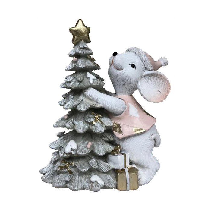 DKD Home Decor Figura de Ratón en Resina, Surtido de 2 Unidades DKD Home Decor Figura de Ratón en Resina, Surtido de 2 Unidades