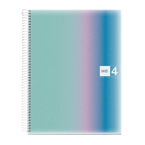 Miquelrius Cuaderno Espiral DIN A4 120 Hojas Cuadrícula 5 mm Aurora Santorini
