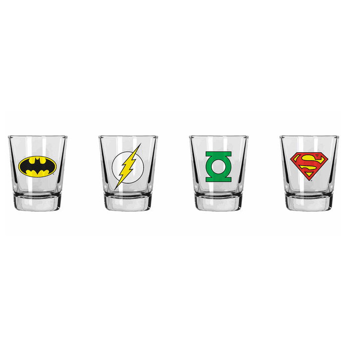 Sd Toys Europe S.L. Set de 4 mini vasos logos DC Comics