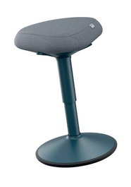 Taburete Leitz Active Ergo Con Asiento Confort Bajo Gris Oscuro