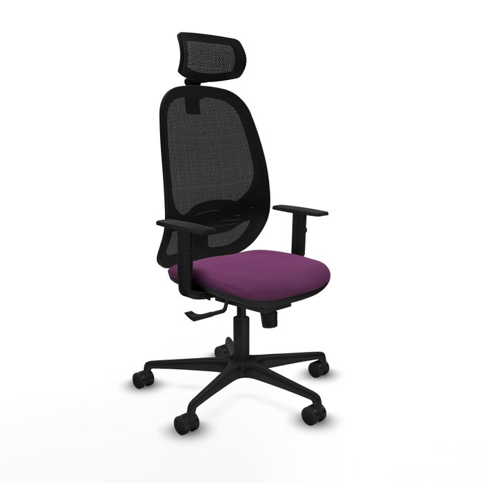 PIQUERAS Y CRESPO Silla de oficina Cilanco con mecanismo Sincro, Morado y Negro PIQUERAS Y CRESPO Silla de oficina Cilanco con mecanismo Sincro, Morado y Negro