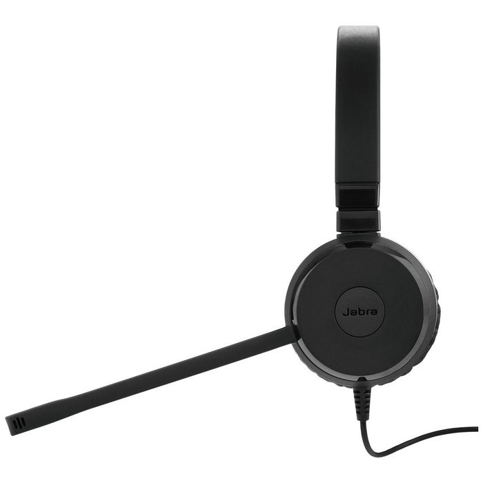 Jabra Evolve 20 SE USB C/A MS Stereo Auriculares con Micrófono para Llamadas y Música con Cancelación de Ruido Pasiva y Conexión Plug-and-Play