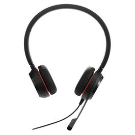 Jabra Evolve 20 SE USB C/A MS Stereo Auriculares con Micrófono para Llamadas y Música con Cancelación de Ruido Pasiva y Conexión Plug-and-Play