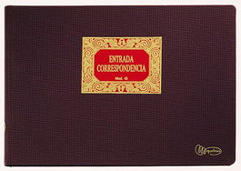 Libro Contabilidad Fº Nº 42 Entrada Correspondencia