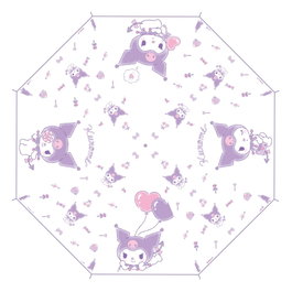 Sanrio Paraguas Cane Kuromi Kawaii Transparent