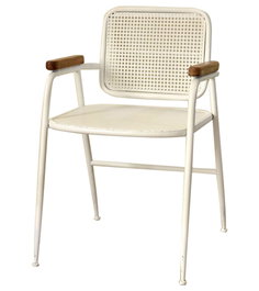 DKD Home Decor Silla de Metal Blanca