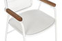DKD Home Decor Silla de Metal Blanca