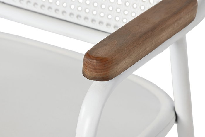 DKD Home Decor Silla de Metal Blanca DKD Home Decor Silla de Metal Blanca