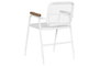 DKD Home Decor Silla de Metal Blanca