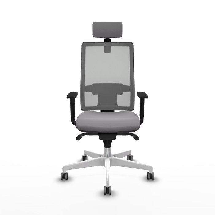 PIQUERAS Y CRESPO Silla de oficina Horna Gris con Mecanismo Sincro PIQUERAS Y CRESPO Silla de oficina Horna Gris con Mecanismo Sincro