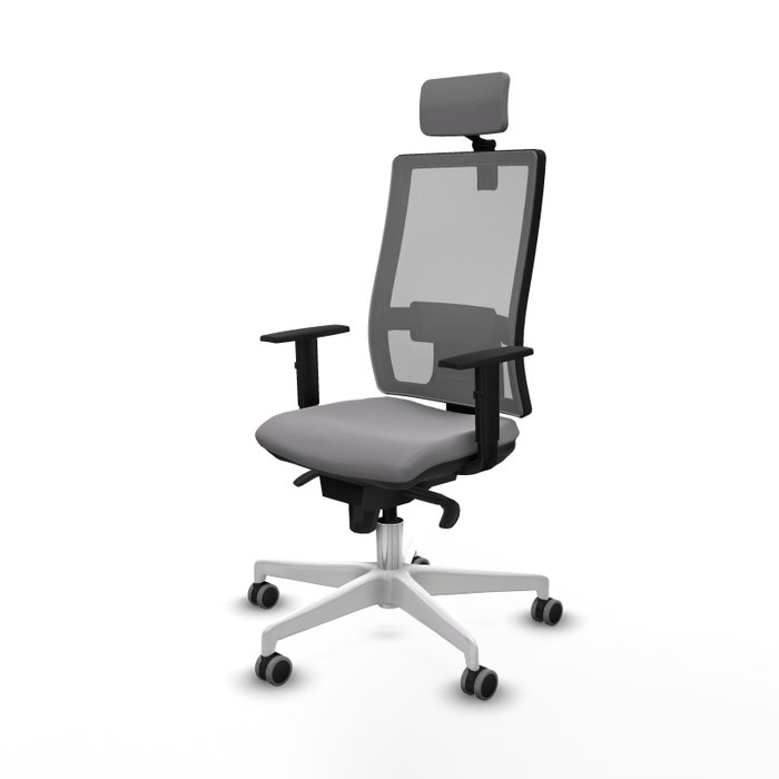 PIQUERAS Y CRESPO Silla de oficina Horna Gris con Mecanismo Sincro PIQUERAS Y CRESPO Silla de oficina Horna Gris con Mecanismo Sincro