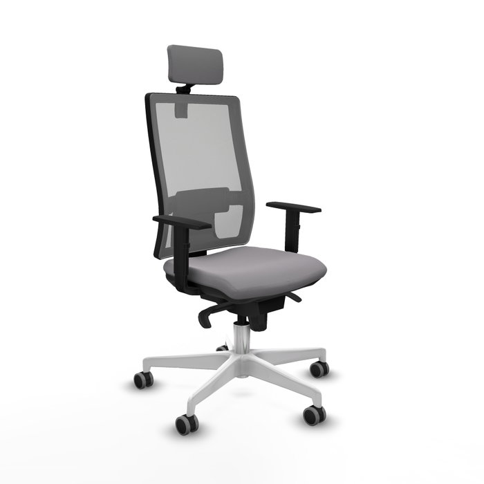 PIQUERAS Y CRESPO Silla de oficina Horna Gris con Mecanismo Sincro PIQUERAS Y CRESPO Silla de oficina Horna Gris con Mecanismo Sincro