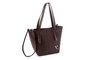 Vince Camuto Piedmont - Bolso de Hombro Marrón de Cuero de Polivinilo para Mujer, Elegante y Duradero, 30x14x23 cm