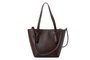 Vince Camuto Piedmont - Bolso de Hombro Marrón de Cuero de Polivinilo para Mujer, Elegante y Duradero, 30x14x23 cm