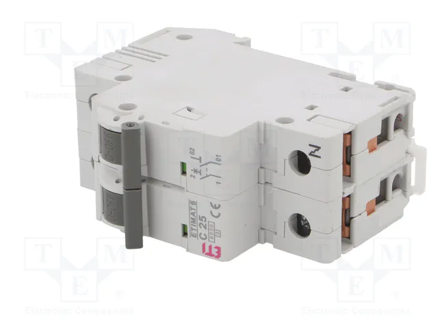 ETI POLAM ETIMAT 6 Interruptor magnetotérmico 25A 1+N