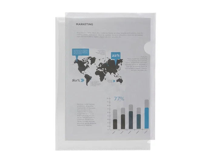 Liderpapel Carpeta dossier uñero 44004 incolora DIN A4 Liderpapel Carpeta dossier uñero 44004 incolora DIN A4