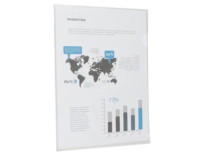 Liderpapel Carpeta dossier uñero 44004 incolora DIN A4 Liderpapel Carpeta dossier uñero 44004 incolora DIN A4