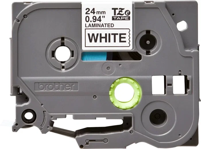Brother TZe-251 Cinta laminada negro sobre blanco 24 mm Brother TZe-251 Cinta laminada negro sobre blanco 24 mm