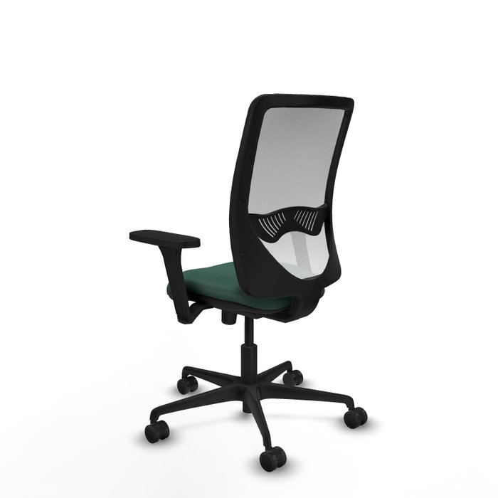 PIQUERAS Y CRESPO Silla de oficina Zulema con mecanismo Sincro, Verde botella y Blanco PIQUERAS Y CRESPO Silla de oficina Zulema con mecanismo Sincro, Verde botella y Blanco