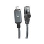 Ewent Cable Ethernet RJ45 a USB-C 3.2 Gen1 CAT 6 de 1,5 m, Negro/Gris