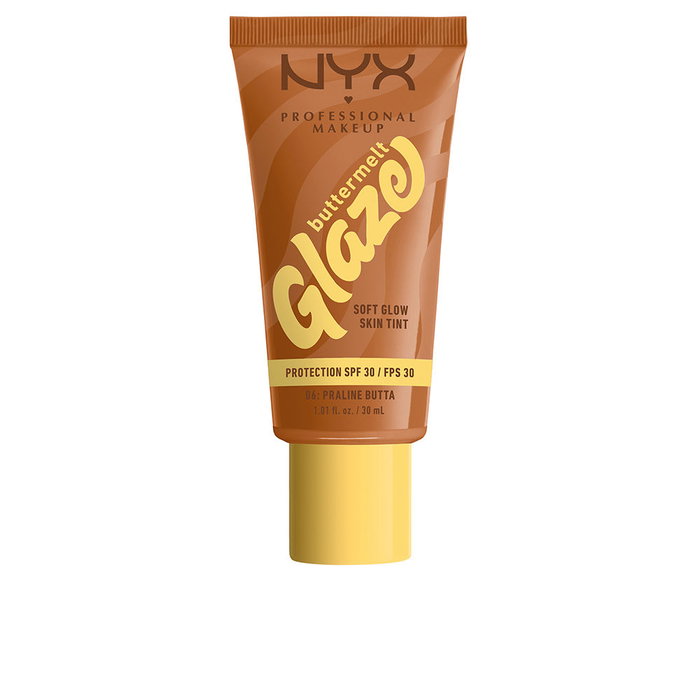 Nyx Professional Make Up BUTTERMELT GLAZE protector solar tint + SPF30 06-Praline Butta 30 ml Nyx Professional Make Up BUTTERMELT GLAZE protector solar tint + SPF30 06-Praline Butta 30 ml