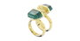 Swarovski Anillo Lucent Dorado Acero Inoxidable 50