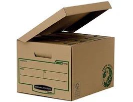 Fellowes Cajón para Almacenamiento de Archivadores, Cartón Reciclado, Capacidad 4 Cajas de Archivo 80 mm, Dimensiones Interiores 260 x 325 x 375 mm