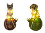 DKD Home Decor Figura LED Resina Surtido de 2 Unidades