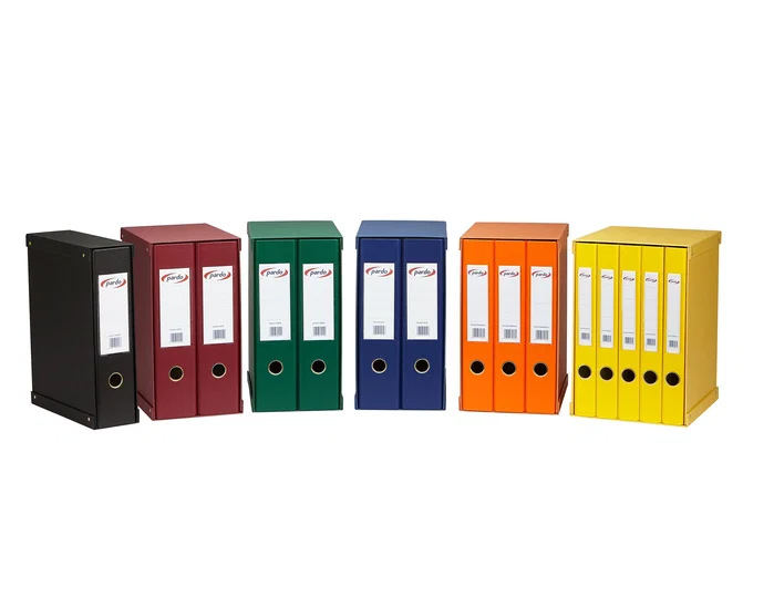 Pardo Módulo de 5 Archivadores de Palanca Negro 2 Anillas 25 mm Folio Pardo Módulo de 5 Archivadores de Palanca Negro 2 Anillas 25 mm Folio
