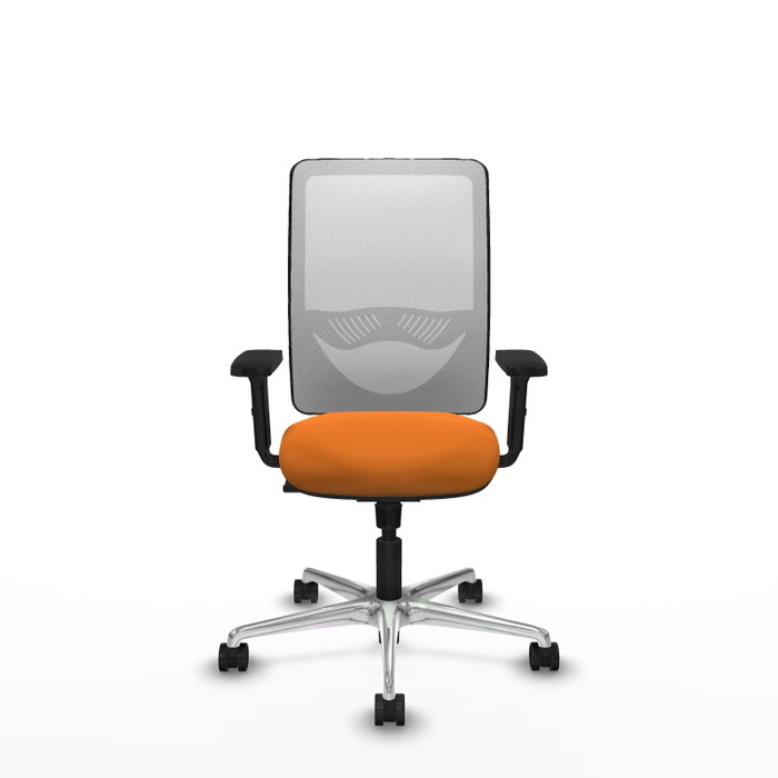 PIQUERAS Y CRESPO Silla de oficina Zulema Naranja y Blanco PIQUERAS Y CRESPO Silla de oficina Zulema Naranja y Blanco