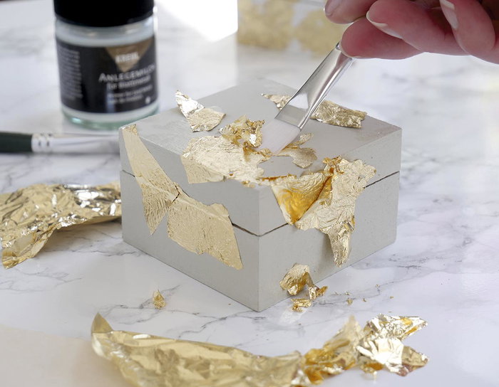 Kreul Kit Golden Elegance para decorar con hojas metálica dorada Kreul Kit Golden Elegance para decorar con hojas metálica dorada