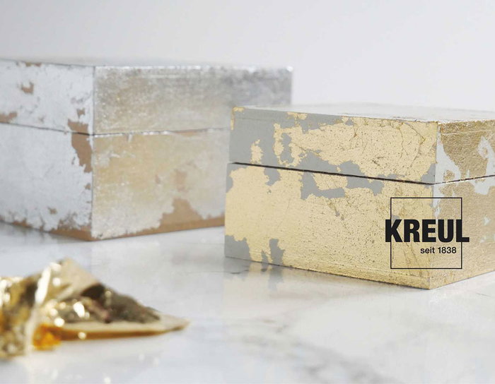 Kreul Kit Golden Elegance para decorar con hojas metálica dorada Kreul Kit Golden Elegance para decorar con hojas metálica dorada