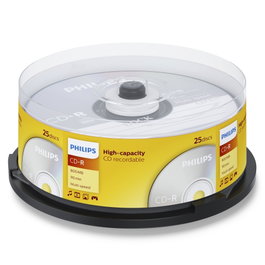 Philips CD-R 800MB 90Min 40x SP (25 unidades)