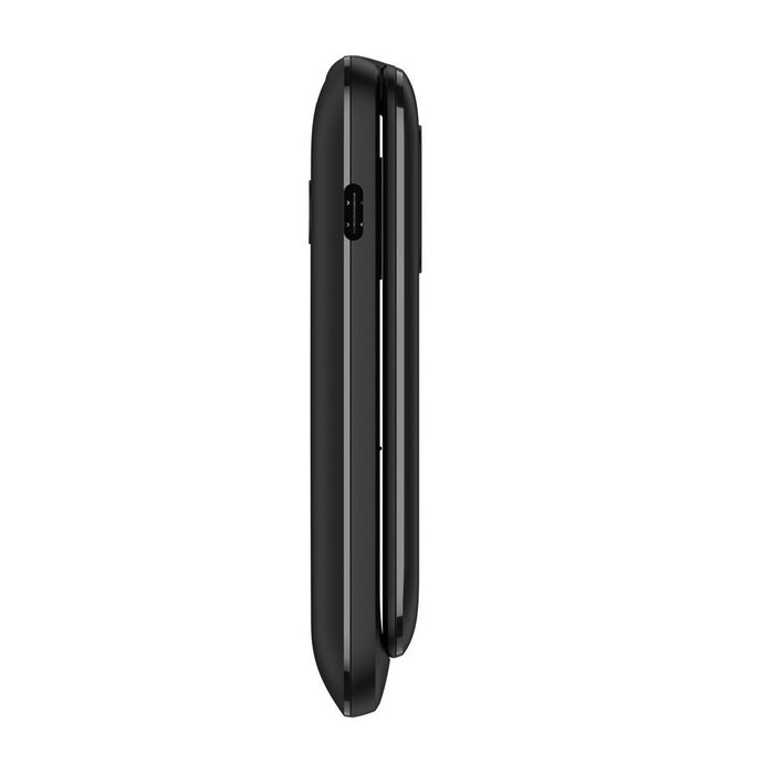 TCL Móvil Básico Tipo Concha Onetouch 5023 Negro Volcano Black, Dual SIM, Pantalla 2.4", Batería de Larga Duración, Cámara 0.3 MP, Radio FM, Linterna