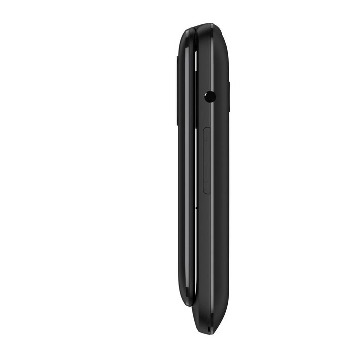 TCL Móvil Básico Tipo Concha Onetouch 5023 Negro Volcano Black, Dual SIM, Pantalla 2.4", Batería de Larga Duración, Cámara 0.3 MP, Radio FM, Linterna