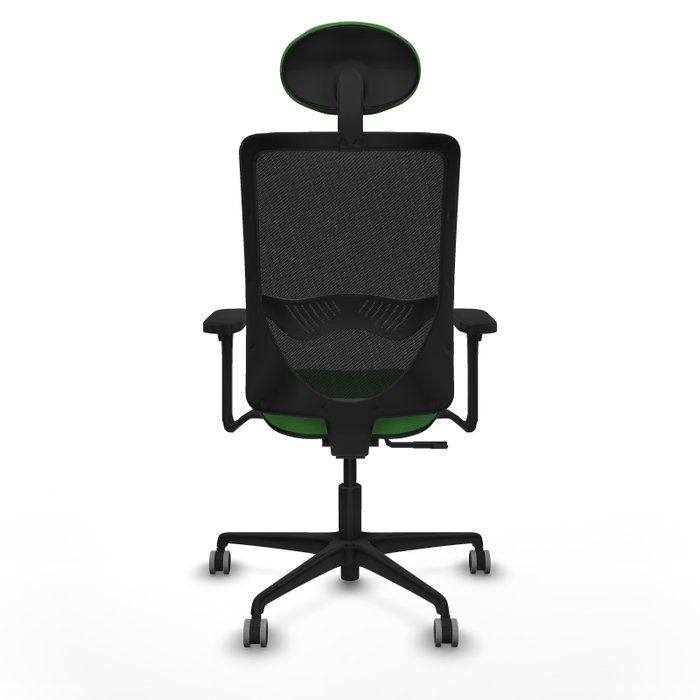 PIQUERAS Y CRESPO Silla de oficina Zulema con Mecanismo Sincro, Tela Verde y Malla Negra PIQUERAS Y CRESPO Silla de oficina Zulema con Mecanismo Sincro, Tela Verde y Malla Negra