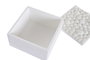DKD Home Decor Joyero Set 2 Cemento 18x18x12 Blanco