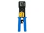 Equip Crimpadora para RJ45 y RJ11, Herramienta de Prensa Modular, Metal, Negro/Azul/Amarillo, Referencia 12941007101
