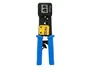 Equip Crimpadora para RJ45 y RJ11, Herramienta de Prensa Modular, Metal, Negro/Azul/Amarillo, Referencia 12941007101