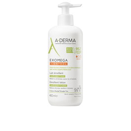 A-DERMA Exomega Control Leche Emoliente Antiirritación Piel Seca y Atópica para Bebés y Adultos, 400 ml