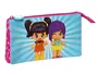 Safta Portatodo Triple Pinypon Rosa y Azul