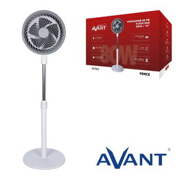 AVANT Ventilador de Pared Force 80W, 10 Pulgadas / 25 cm, Base Redonda - Ref. Force