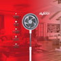 AVANT Ventilador de Pared Force 80W, 10 Pulgadas / 25 cm, Base Redonda - Ref. Force
