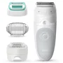 Braun Silk-épil 5 Depiladora Eléctrica 81770430 para Mujer - 28 Pinzas MicroGrip, Afeitadora Recortadora Incluida, Uso Húmedo y Seco, Color Blanco