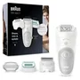 Braun Silk-épil 5 Depiladora Eléctrica 81770430 para Mujer - 28 Pinzas MicroGrip, Afeitadora Recortadora Incluida, Uso Húmedo y Seco, Color Blanco