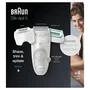 Braun Silk-épil 5 Depiladora Eléctrica 81770430 para Mujer - 28 Pinzas MicroGrip, Afeitadora Recortadora Incluida, Uso Húmedo y Seco, Color Blanco