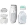 Braun Silk-épil 5 Depiladora Eléctrica 81770430 para Mujer - 28 Pinzas MicroGrip, Afeitadora Recortadora Incluida, Uso Húmedo y Seco, Color Blanco